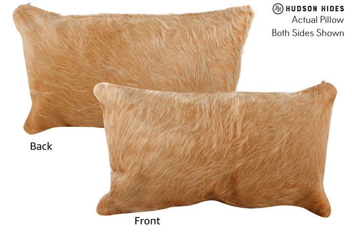 Solid Brown 12"x22" Brazilian Cowhide Pillow #72955 by Hudson Hides
