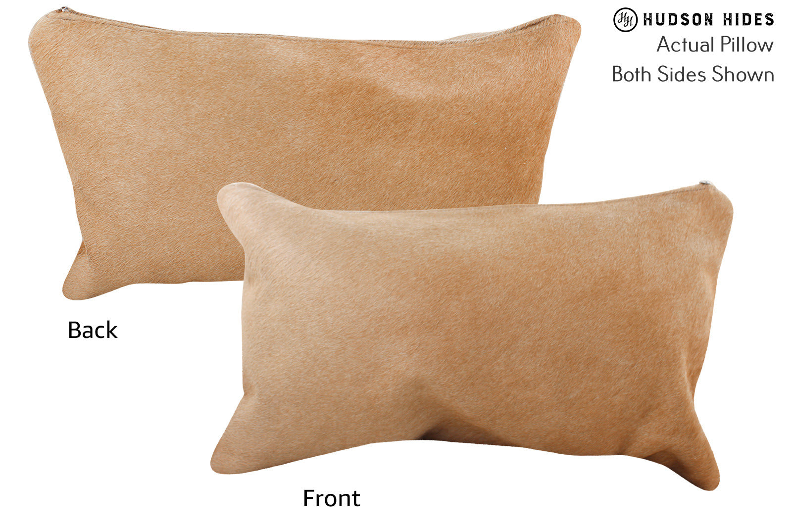 Solid Brown Cowhide Pillow #72956