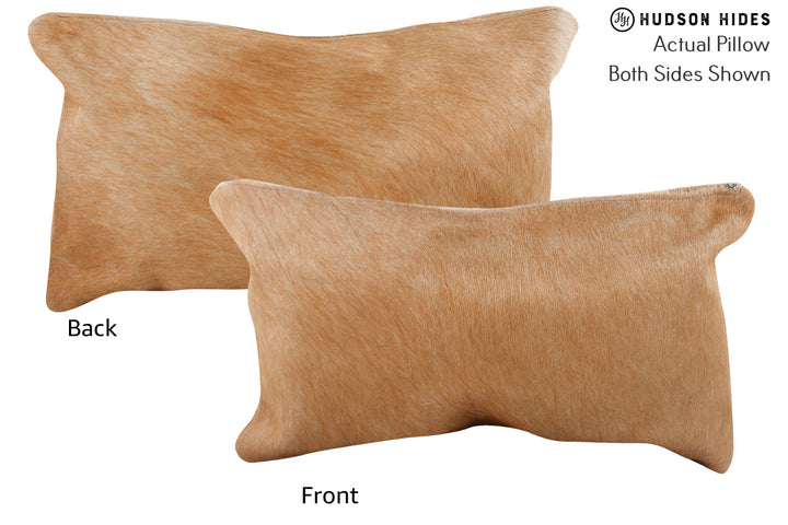 Solid Brown 12"x22" Brazilian Cowhide Pillow #72972 by Hudson Hides