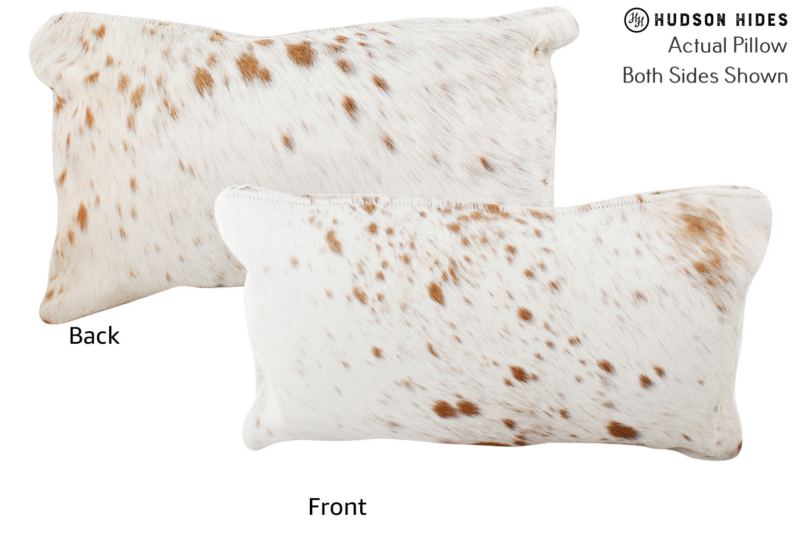 Salt and Pepper Brown Cowhide Pillow #72980