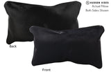 Solid Black 12"x22" Brazilian Cowhide Pillow #73001 by Hudson Hides