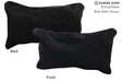 Solid Black 12"x22" Brazilian Cowhide Pillow #73005 by Hudson Hides