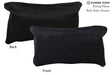 Solid Black 12"x22" Brazilian Cowhide Pillow #73015 by Hudson Hides