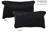 Solid Black 12"x22" Brazilian Cowhide Pillow #73015 by Hudson Hides