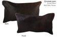 Solid Black 12"x22" Brazilian Cowhide Pillow #73023 by Hudson Hides