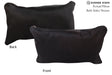 Solid Black 12"x22" Brazilian Cowhide Pillow #73037 by Hudson Hides