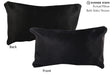 Solid Black 12"x22" Brazilian Cowhide Pillow #73045 by Hudson Hides