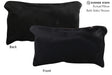 Solid Black 12"x22" Brazilian Cowhide Pillow #73086 by Hudson Hides