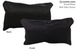 Solid Black 12"x22" Brazilian Cowhide Pillow #73088 by Hudson Hides