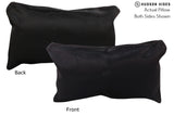 Solid Black 12"x22" Brazilian Cowhide Pillow #73088 by Hudson Hides