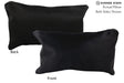 Solid Black 12"x22" Brazilian Cowhide Pillow #73090 by Hudson Hides