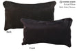 Solid Black 12"x22" Brazilian Cowhide Pillow #73095 by Hudson Hides