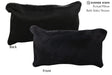 Solid Black 12"x22" Brazilian Cowhide Pillow #73099 by Hudson Hides