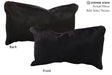 Solid Black 12"x22" Brazilian Cowhide Pillow #73107 by Hudson Hides