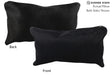 Solid Black 12"x22" Brazilian Cowhide Pillow #73110 by Hudson Hides