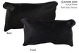 Solid Black 12"x22" Brazilian Cowhide Pillow #73117 by Hudson Hides