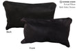 Solid Black 12"x22" Brazilian Cowhide Pillow #73119 by Hudson Hides