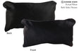 Solid Black 12"x22" Brazilian Cowhide Pillow #73120 by Hudson Hides