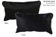 Solid Black 12"x22" Brazilian Cowhide Pillow #73125 by Hudson Hides