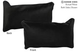 Solid Black 12"x22" Brazilian Cowhide Pillow #73128 by Hudson Hides