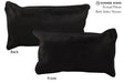 Solid Black 12"x22" Brazilian Cowhide Pillow #73133 by Hudson Hides