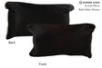Solid Black 12"x22" Brazilian Cowhide Pillow #73136 by Hudson Hides