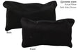 Solid Black 12"x22" Brazilian Cowhide Pillow #73150 by Hudson Hides