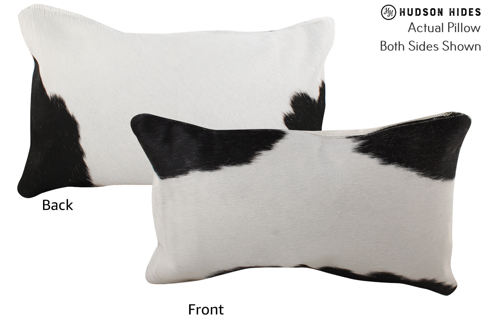 Black and White Cowhide Pillow #73160