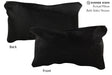Solid Black 12"x22" Brazilian Cowhide Pillow #73161 by Hudson Hides