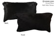 Solid Black 12"x22" Brazilian Cowhide Pillow #73164 by Hudson Hides