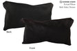 Solid Black 12"x22" Brazilian Cowhide Pillow #73178 by Hudson Hides
