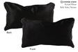 Solid Black 12"x22" Brazilian Cowhide Pillow #73200 by Hudson Hides