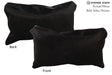 Solid Black 12"x22" Brazilian Cowhide Pillow #73212 by Hudson Hides
