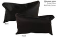 Solid Black 12"x22" Brazilian Cowhide Pillow #73215 by Hudson Hides