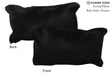 Solid Black 12"x22" Brazilian Cowhide Pillow #73223 by Hudson Hides