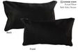 Solid Black 12"x22" Brazilian Cowhide Pillow #73224 by Hudson Hides