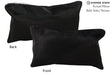 Solid Black 12"x22" Brazilian Cowhide Pillow #73227 by Hudson Hides