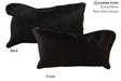 Solid Black 12"x22" Brazilian Cowhide Pillow #73230 by Hudson Hides