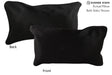 Solid Black 12"x22" Brazilian Cowhide Pillow #73250 by Hudson Hides