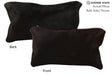Solid Black 12"x22" Brazilian Cowhide Pillow #73283 by Hudson Hides