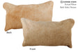 Beige 12"x22" Brazilian Cowhide Pillow #73298 by Hudson Hides