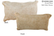 Beige 12"x22" Brazilian Cowhide Pillow #73302 by Hudson Hides