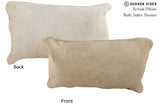 Beige 12"x22" Brazilian Cowhide Pillow #73319 by Hudson Hides