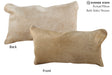 Beige 12"x22" Brazilian Cowhide Pillow #73346 by Hudson Hides