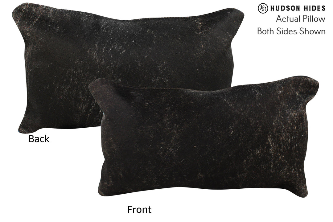 Solid Black Pillow 12"x22"#73350 by Hudson Hides