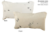 Black and White 12"x22" Brazilian Cowhide Pillow #73407 by Hudson Hides