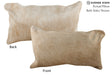 Beige 12"x22" Brazilian Cowhide Pillow #73409 by Hudson Hides