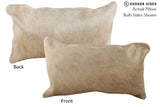 Beige 12"x22" Brazilian Cowhide Pillow #73409 by Hudson Hides