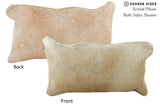 Beige 12"x22" Brazilian Cowhide Pillow #73461 by Hudson Hides