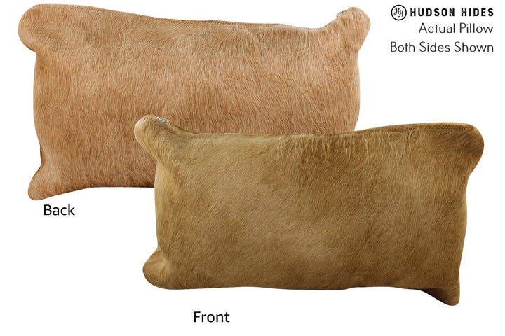 Beige 12"x22" Brazilian Cowhide Pillow #73466 by Hudson Hides